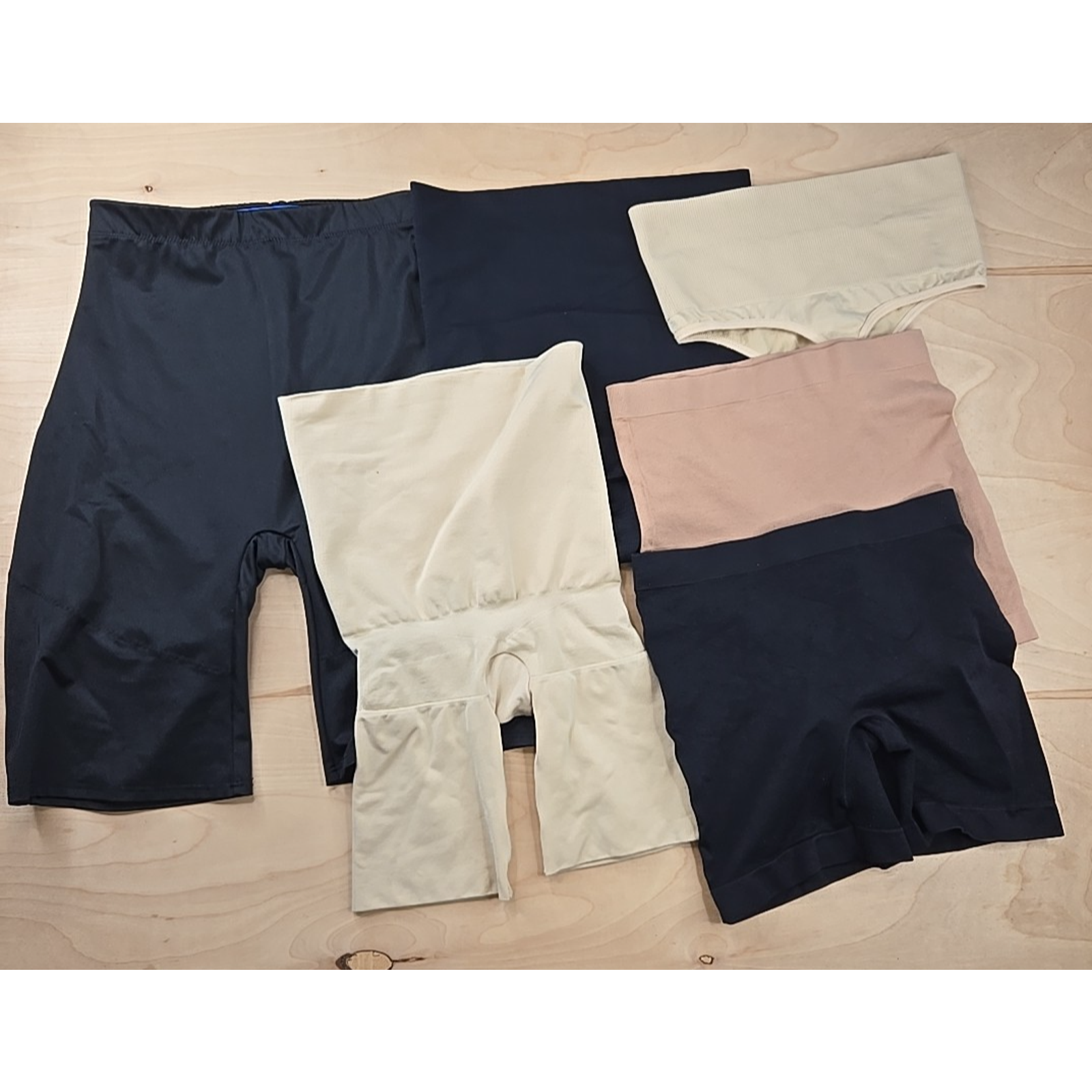 Assets By Spanx Yitty Yummie Fit Shapers Size S Small Black Beige Lot Of 6